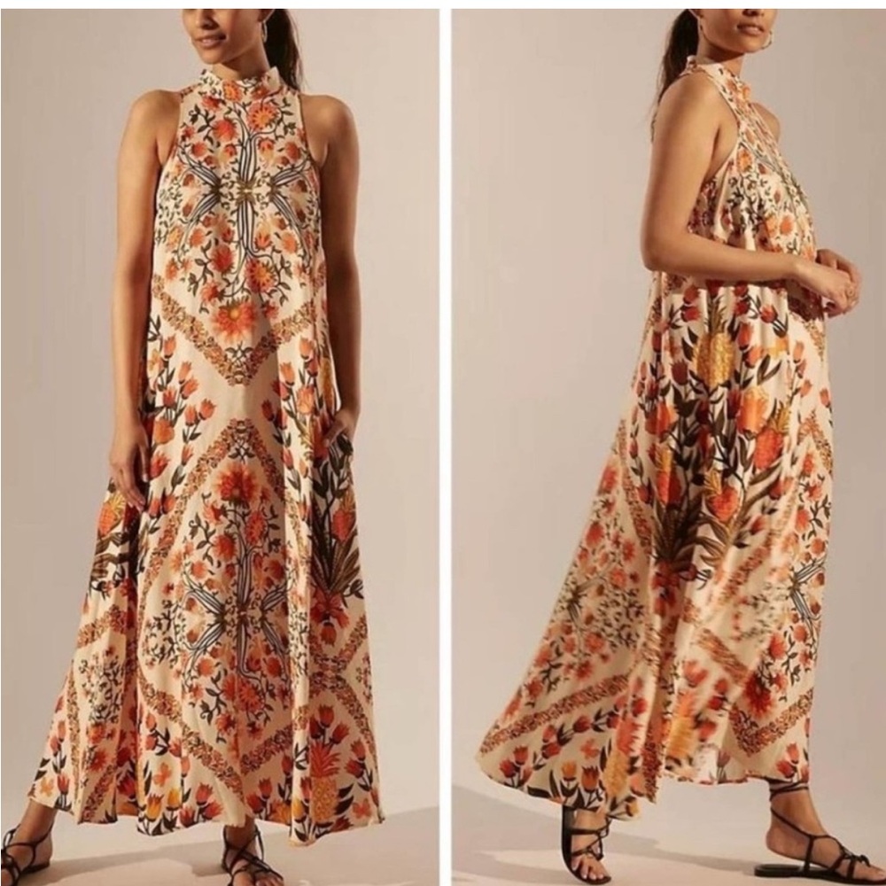 Farm Rio Halter Maxi Dress